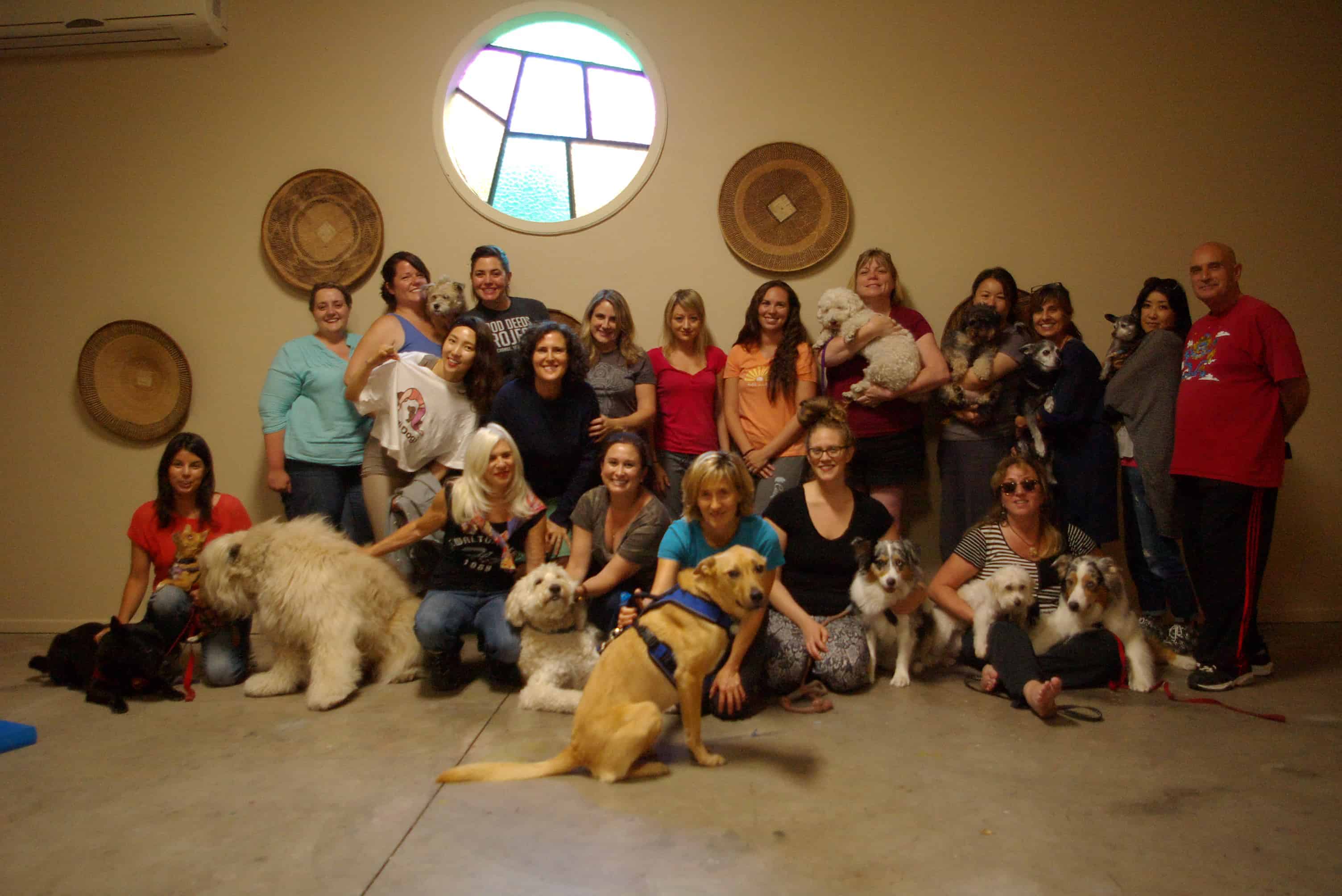 Ojai School of Canine Massage Onsite Graduation Class